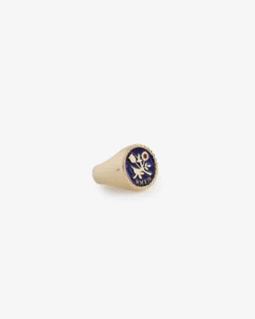 14 karats ring med Queens-vapen