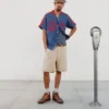Plaggfärgade Carpenter-shorts
