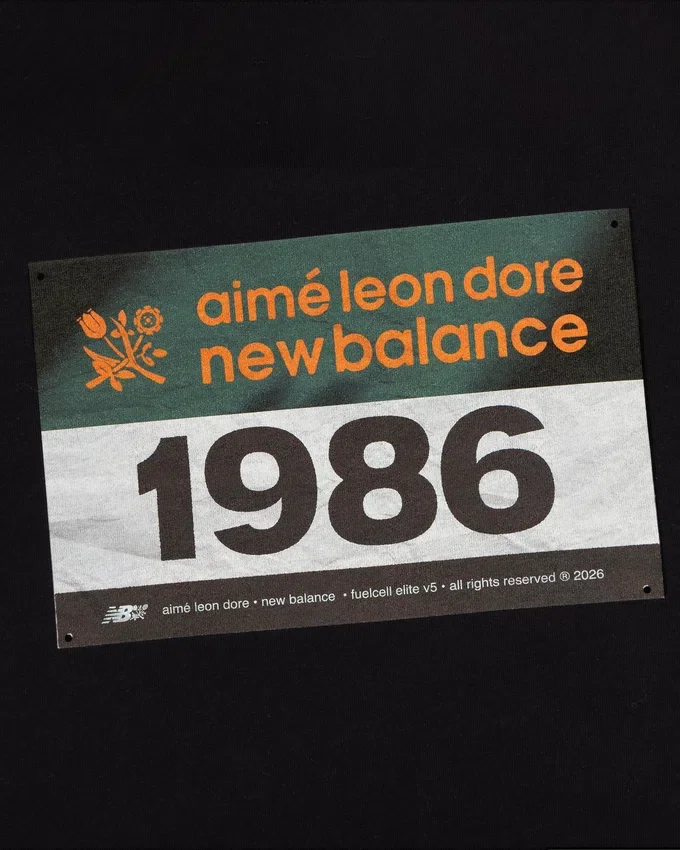ALD / New Balance löpartröja med nummerlapp