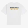 ALD / T-shirt med Technics-logotyp
