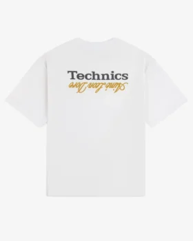 ALD / T-shirt med Technics-logotyp