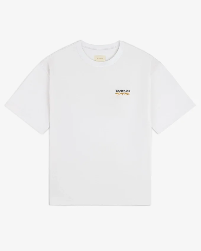 ALD / T-shirt med Technics-logotyp