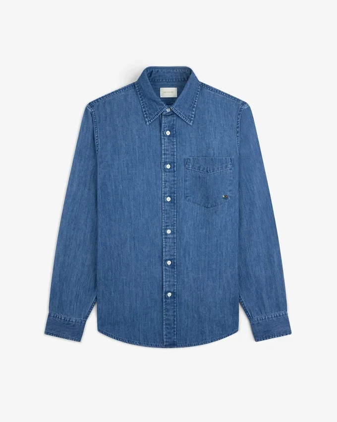 Chambray-skjorta med vapensköld