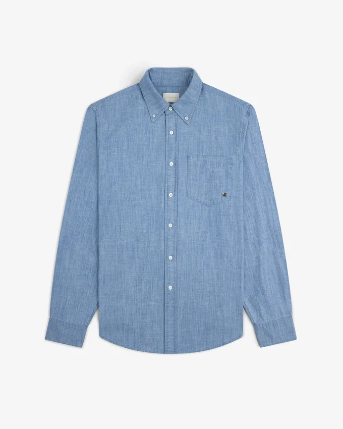 Chambray-skjorta med vapensköld