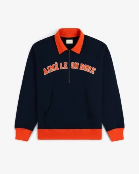 Collegiate-tröja med kvartslås