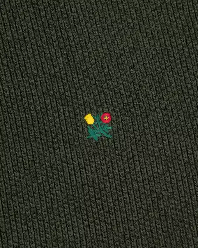 Crest Piqué-tröja med halv dragkedja