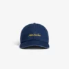 Denim-keps med text