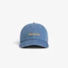 Denim-keps med text