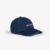 Denim-keps med text