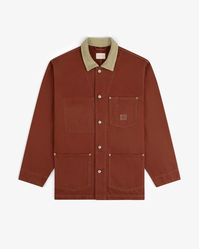 Denimjacka i lantlig stil
