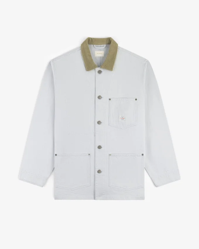 Denimjacka i lantlig stil