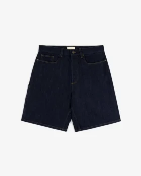 Denimshorts med sköljtvätt