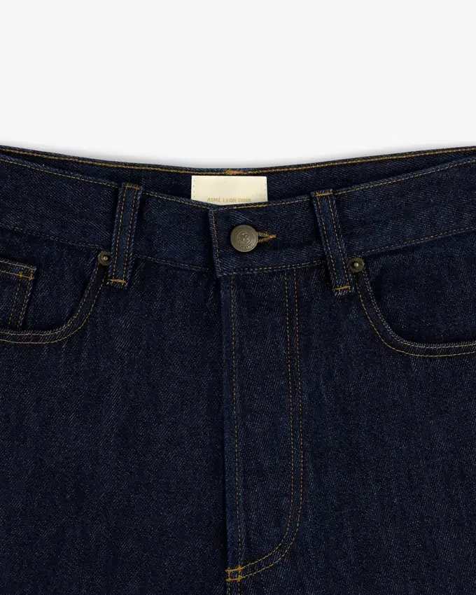 Denimshorts med sköljtvätt