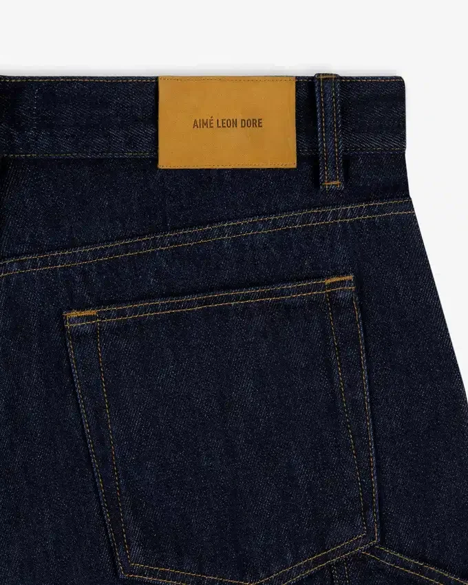 Denimshorts med sköljtvätt