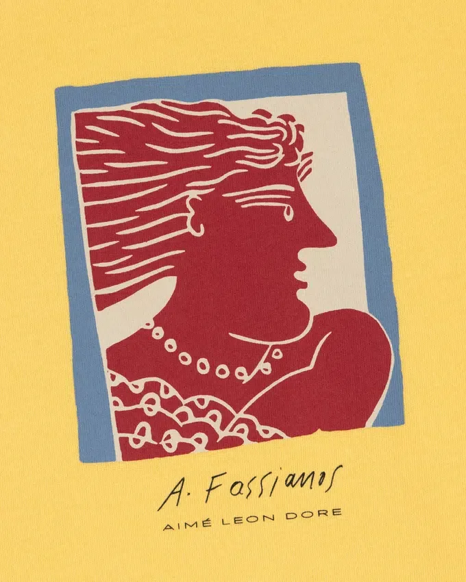 Fassianos-T-shirt med porträtt