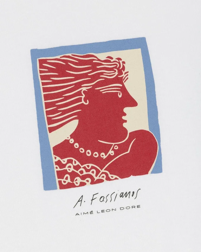 Fassianos-T-shirt med porträtt