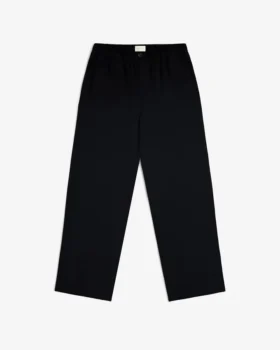 Gabardinebyxor med elastisk midja