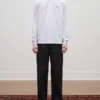 Gabardinebyxor med elastisk midja