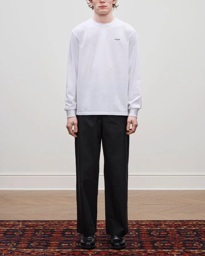 Gabardinebyxor med elastisk midja