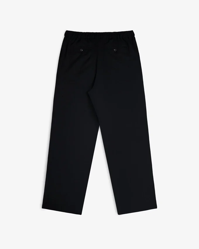 Gabardinebyxor med elastisk midja