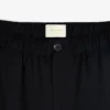 Gabardinebyxor med elastisk midja