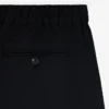 Gabardinebyxor med elastisk midja