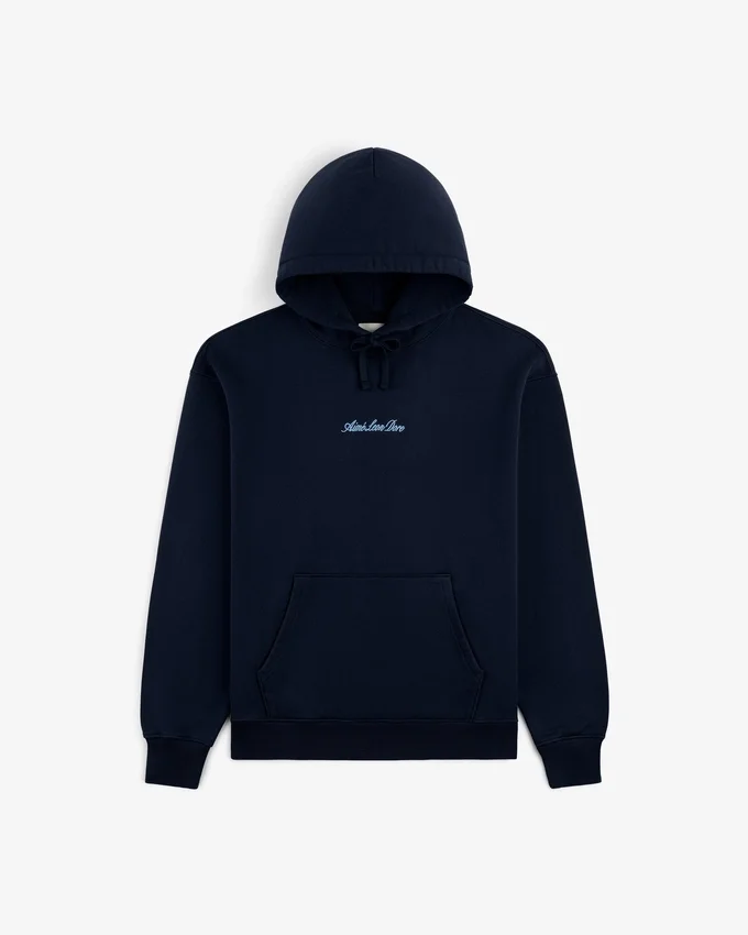 Huvtröja med broderad logotyp