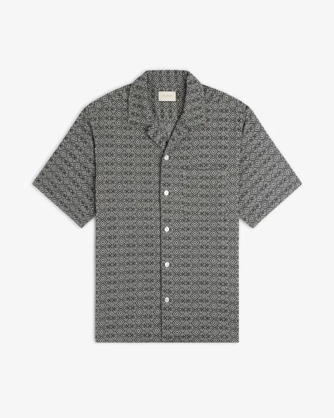 Jacquard-fritidsskjorta
