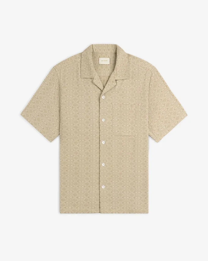 Jacquard-fritidsskjorta