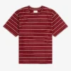 Jacquardrandig T-shirt med hög hals
