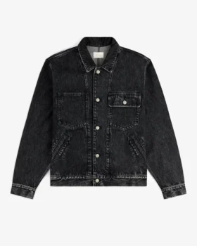 Jeansjacka i truckerstil