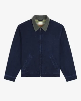 Jeansjacka med dragkedja