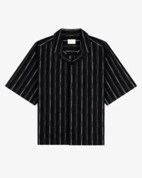 Kort jacquard-campskjorta