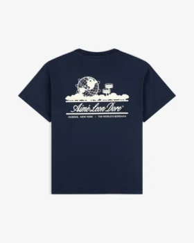 Kort Unisphere-T-shirt i aloe-blandning