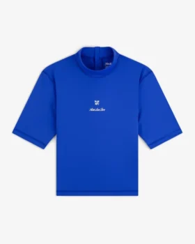Kortärmad rash guard med emblem