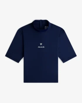 Kortärmad rash guard med emblem