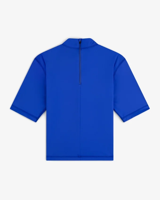 Kortärmad rash guard med emblem