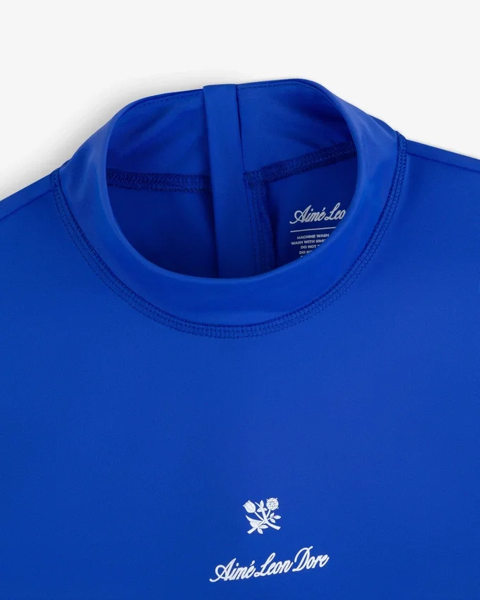 Kortärmad rash guard med emblem