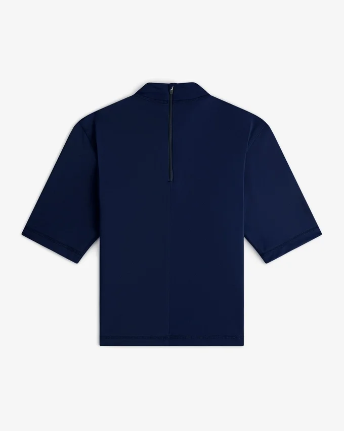 Kortärmad rash guard med emblem