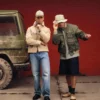 Denimshorts med sköljtvätt