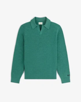 Långärmad bouclé-polo