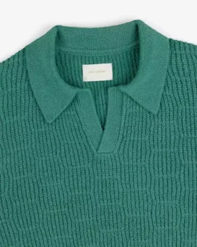 Långärmad bouclé-polo