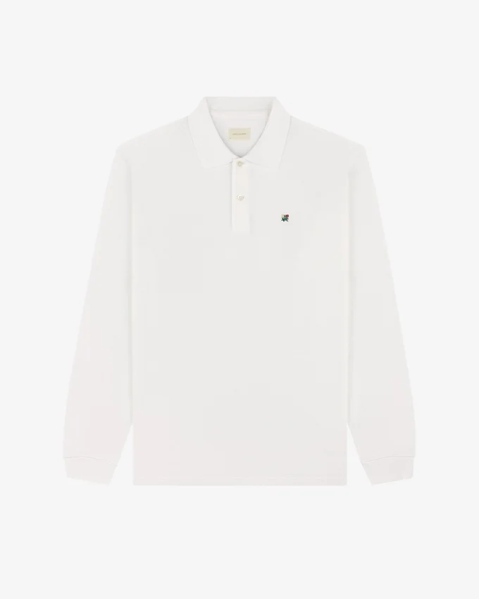 Långärmad Crest Piqué-polo