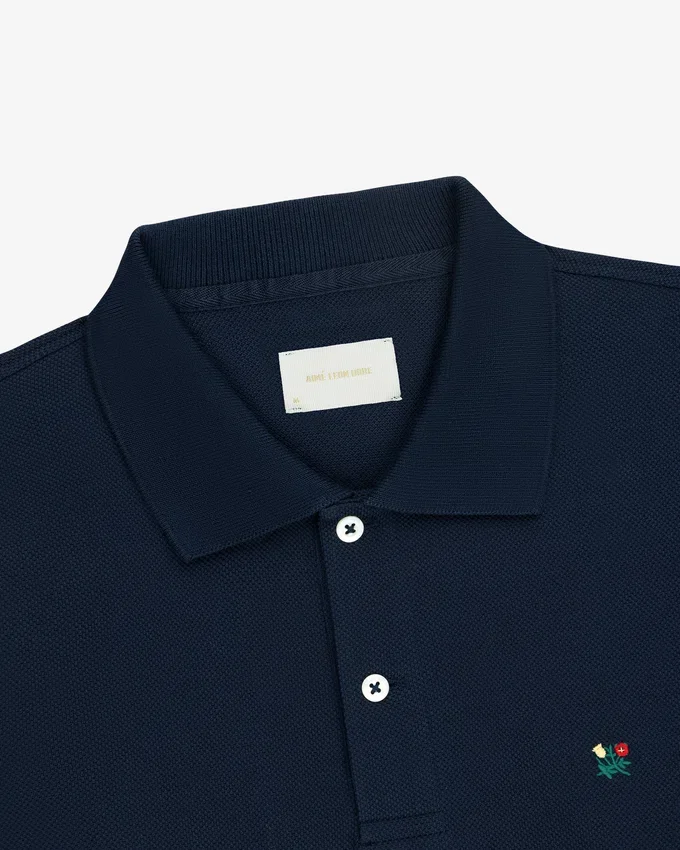 Långärmad Crest Piqué-polo