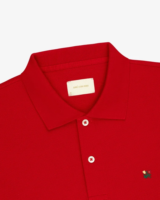 Långärmad Crest Piqué-polo
