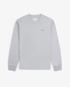 Långärmad T-shirt med mikro-logotyp