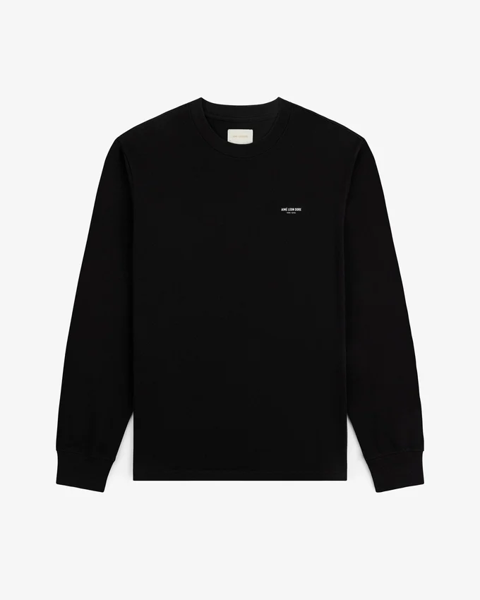 Långärmad T-shirt med mikro-logotyp