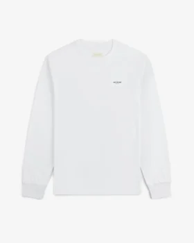 Långärmad T-shirt med mikro-logotyp