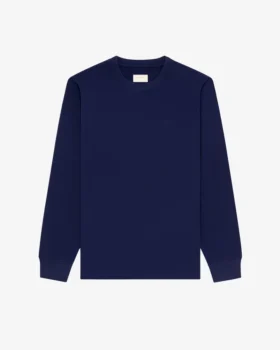 Långärmad T-shirt med ton-i-ton-logotyp