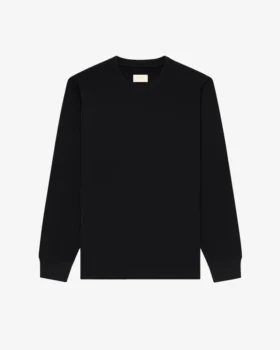 Långärmad T-shirt med ton-i-ton-logotyp